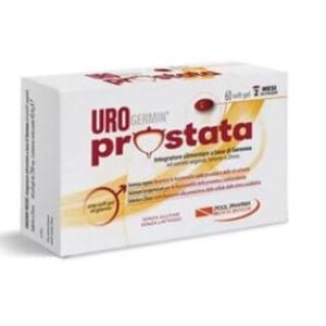 Confezione di Urogermin Prostata 60 softgel a base di Serenoa repens, licopene, selenio e zinco.